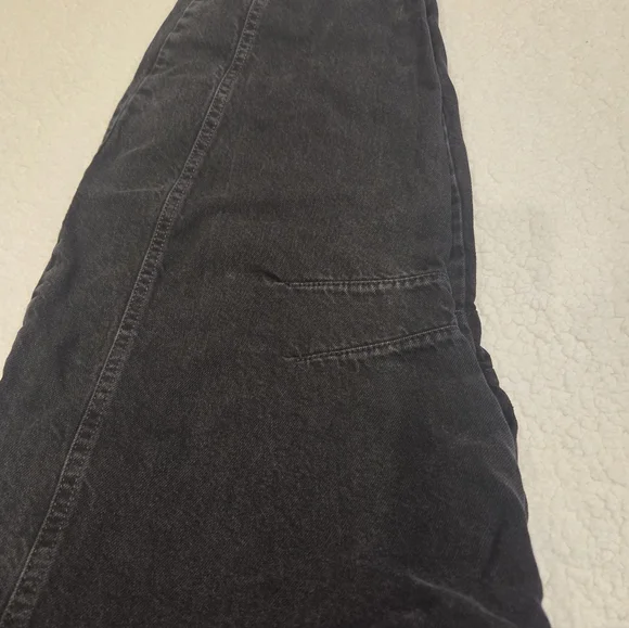 We The Free High-Rise Wide-Leg Jeans in Black - Picture 8 of 10